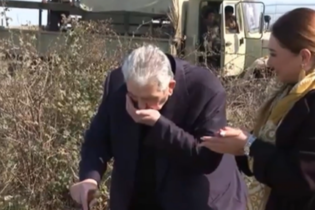 Şükür deyib, Ağdam torpağını öpmüşdü… – Video