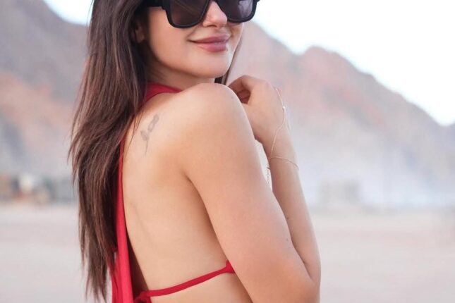 Nəsrin qırmızı libasda heyran etdi – Fotolar