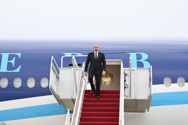 Azərbaycan Prezidenti ABŞ-a işgüzar səfərə gedib