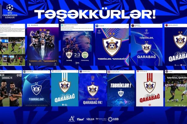 “Qarabağ”ı təkcə onlar təbrik etmədi…