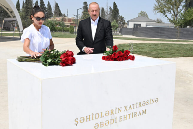 Prezident və birinci xanım Gəncəyə səfər etdi (YENİLƏNİB)