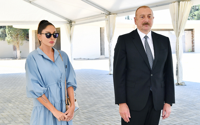 Prezidentlə xanımı Murovdağ tunelinin texniki açılışında