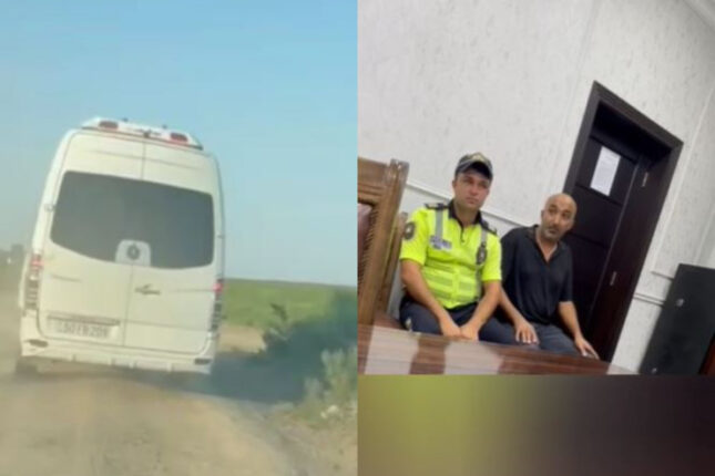 Torpaq yollarla Sumqayıta sərnişin daşıyırdı, həbs olundu – VİDEO