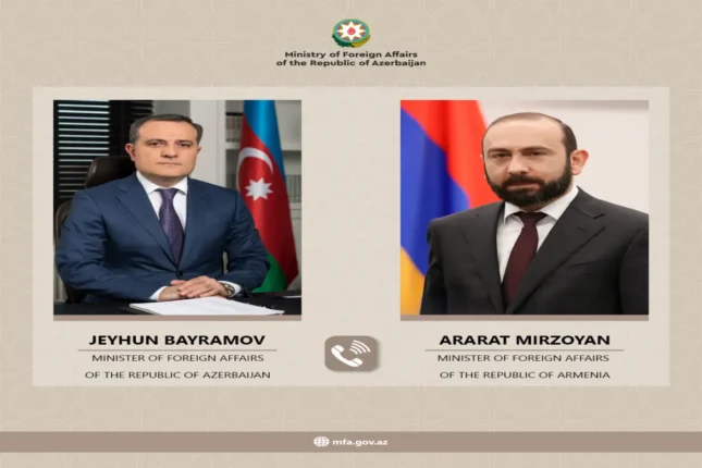 Azərbaycan və Ermənistan XİN rəhbərləri arasında telefon danışığı olub