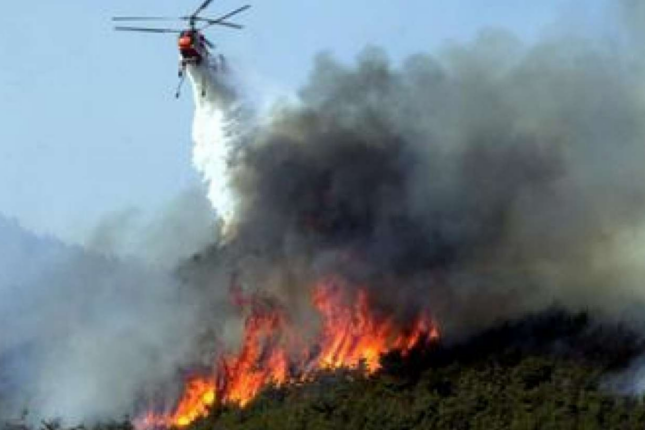 Ağdərədə helikopter havaya qalxdı