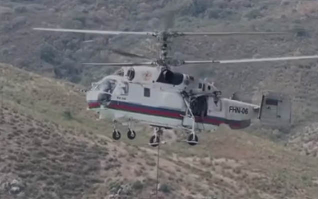 Ağdərədə yanğının söndürülməsinə 2 helikopter cəlb olundu – Video