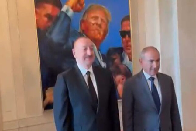 Paşinyan İlham Əliyevlə şəkil çəkdirdi – VİDEO