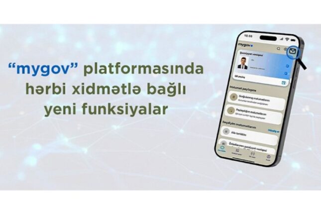 Hərbi xidmətlə bağlı “mygov” platformasına yeni funksiyalar əlavə olunub