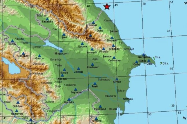 Azərbaycanda zəlzələ oldu