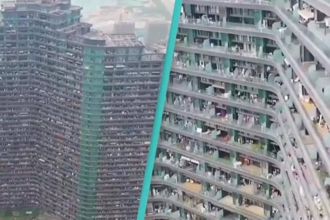 Bina-şəhər – Bu binada 25 min adam yaşayır-FOTO,VİDEO