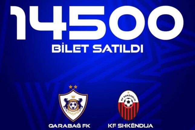 “Qarabağ”ın cavab oyununa 14500 bilet satılıb