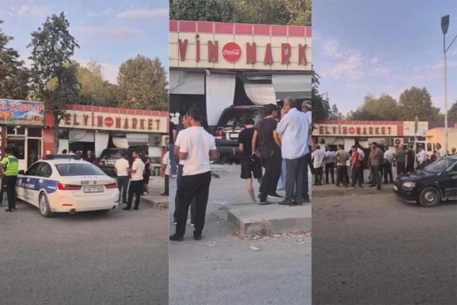 Qəbələdə “Lexus” mağazaya ÇIRPILDI – Xəsarət alan var – VİDEO