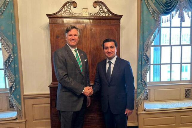 Hikmət Hacıyev ABŞ Dövlət katibinin müavini ilə görüşdü