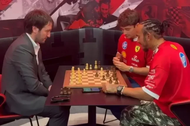 Teymur Rəcəbov Bakıda “Formula 1” pilotları ilə şahmat oynayıb-VİDEO