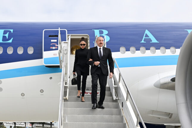 Prezident ABŞ səfərindən video paylaşdı