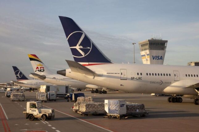 Polşada hava limanları bağlandı