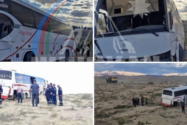 Naxçıvanda avtobus dərəyə aşdı – Xəsarət alanlar var