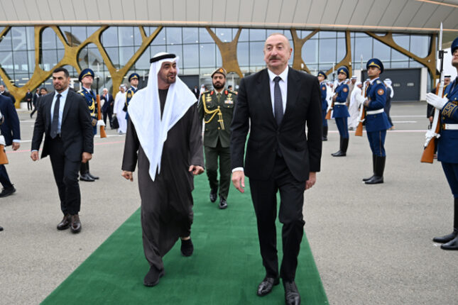 BƏƏ prezidentinin Azərbaycana səfəri başa çatdı – FOTO