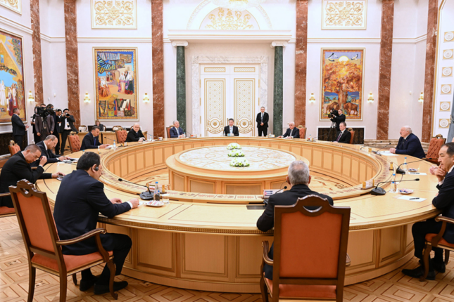 Əli Əsədov Lukaşenko ilə görüşdə iştirak etdi – Fotolar