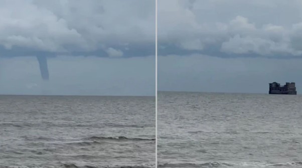 Xəzərdə qeyri-adi hadisə (VİDEO)