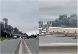 Abşeronda anbar yanır