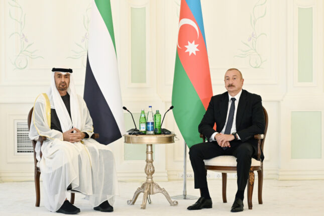 İlham Əliyev: Birləşmiş Ərəb Əmirlikləri ilə əlaqələrimiz qardaşlıq, dostluq üzərində qurulub