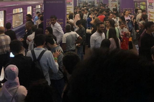 Yollar fəlakət, avtobus və metroda izdiham – Video