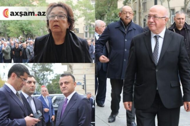 Məmurlar vida mərasimində – FOTOLAR