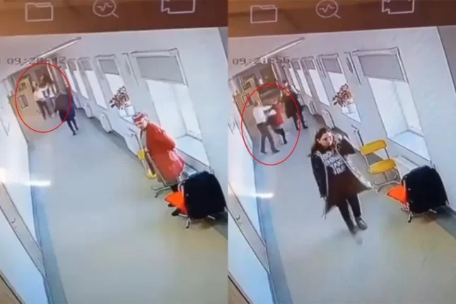 Şagirdi və xadiməni döyən direktor müavini niyə 6 ay sonra cəzalandırıldı? – Video