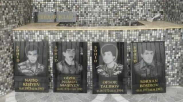 Lerikdə şəhidlərin şəkillərinin xatirə bulağına vurulmasına icazə verilmir? – Foto + Açıqlama