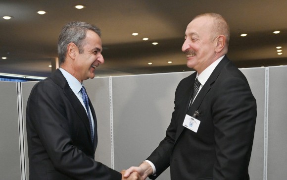 İlham Əliyev Yunanıstanın Baş naziri ilə görüşdü – FOTO