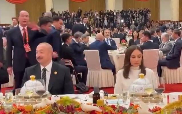Prezident və xanımı Pekində ziyafətdə iştirak etdi – Video