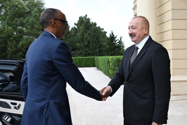 Ruanda Prezidentinin rəsmi qarşılanma mərasimi olub – FOTO