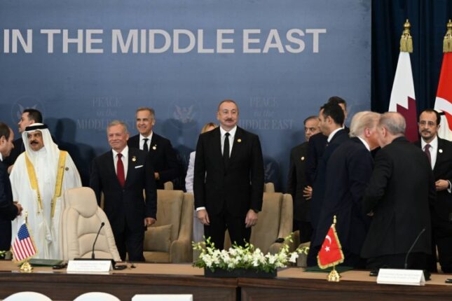 Prezidentdən Yaxın Şərq Sülh Sammitində iştirakı ilə bağlı PAYLAŞIM