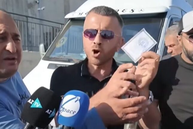 Avtobus sürücüləri etiraz etdi – VİDEO