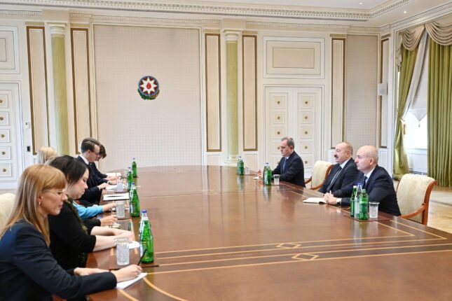 Prezident İlham Əliyev ATƏT sədrini qəbul etdi -FOTO