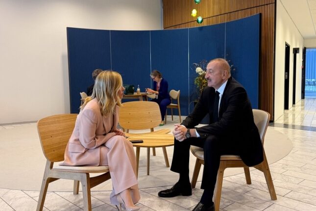 Prezident Meloni ilə GÖRÜŞDÜ- FOTO