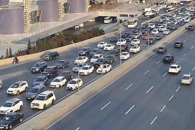 Bakıda bu yollarda sıxlıq var – SİYAHI