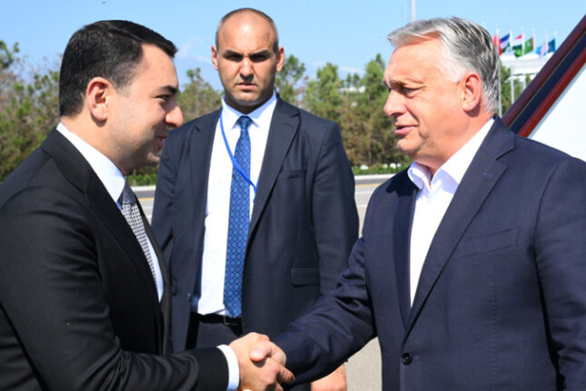 Viktor Orban Qəbələyə gəldi (FOTO)