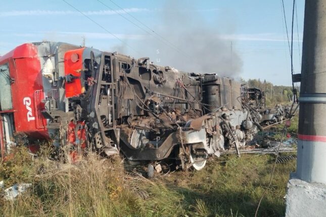 “Pskov–Sankt-Peterburq” dəmir yolu partladıldı