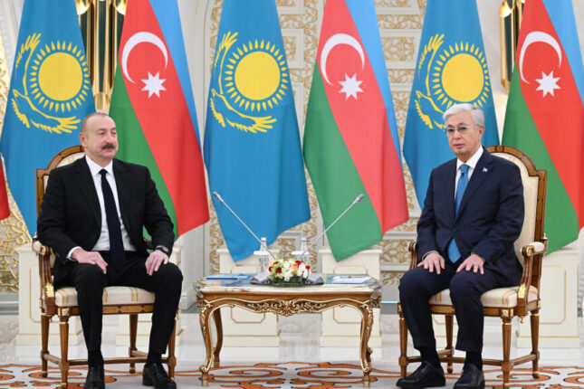 Astanada İlham Əliyevin Tokayev ilə təkbətək görüşü olub – FOTO