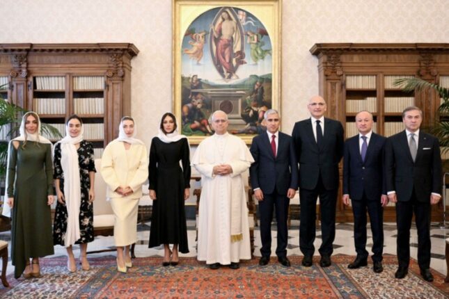 Mehriban Əliyeva Roma Papası ilə görüşdü – FOTOLAR