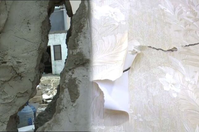 “Hər an böyük faciə baş verə bilər” – Bakıda 10 ailənin həyatı təhlükədədir – VİDEO