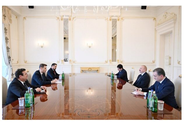 İlham Əliyev Rumıniya Parlamenti Senatının sədrini qəbul etd — FOTOLAR