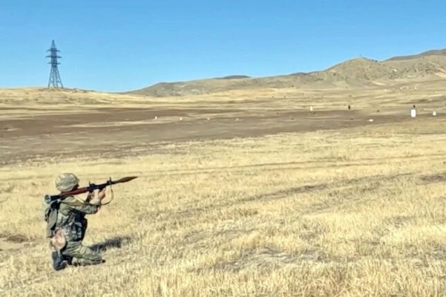 Naxçıvanda hərbi vəzifəlilərlə təlim toplanışı keçirilib – VİDEO