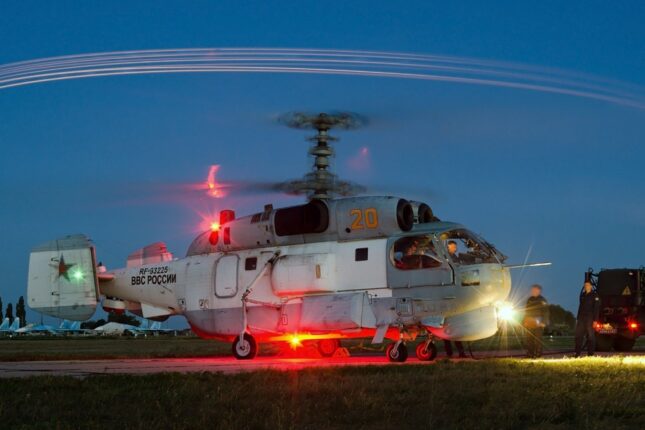 Ukrayna kəşfiyyatı Krımda rus Ka-27 helikopterini və HHM sistemlərini məhv etdi-VİDEO