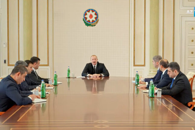 Prezidentin icra başçıları ilə görüşünün – Videosu