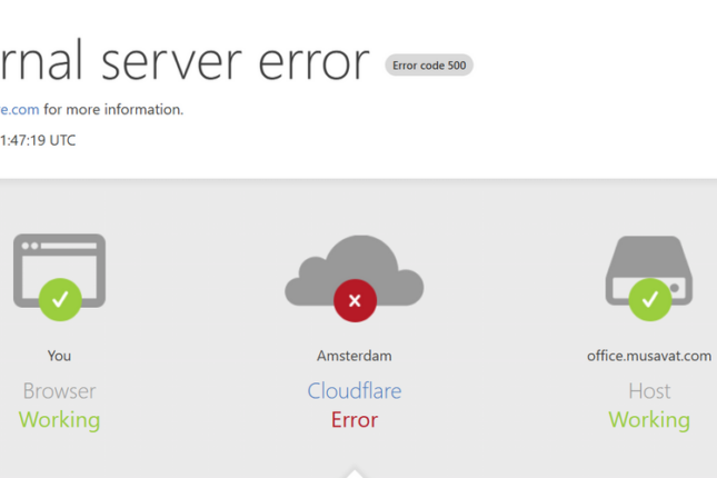 “Cloudflare”dəki nasazlıq bütün dünyada bir çox saytın işini pozub