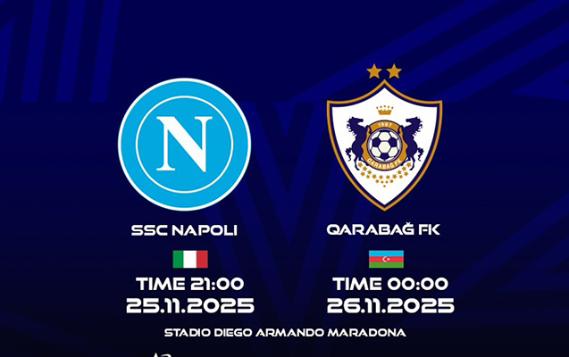“Napoli” – “Qarabağ” oyunu üçün vauçerlər bu gün satışa çıxarılır