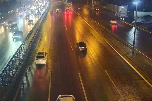 Bu yolda sürət həddi endirildi